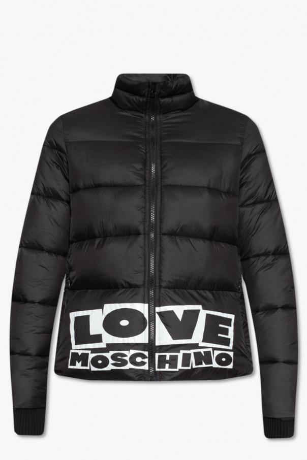 Down jacket with logo Love Moschino SchaferandweinerShops Greenland men office accessories eyewear T Shirts